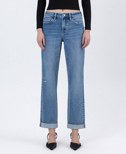 HIGH RISE CUFFED BOYFRIEND JEANS LV1847
