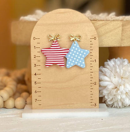 Fourth of July Handmade Earrings | Red White & Blue Earrings
