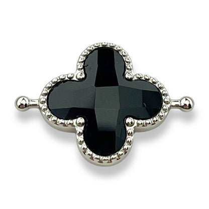 Onyx Quatrefoil Crystal Element