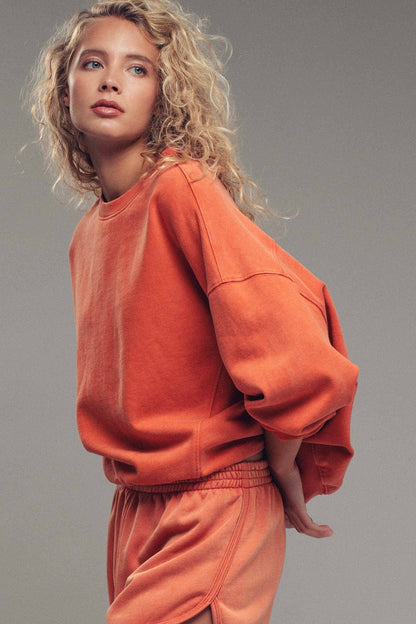 Pigment Washed Relaxed Fit Sweatshirt