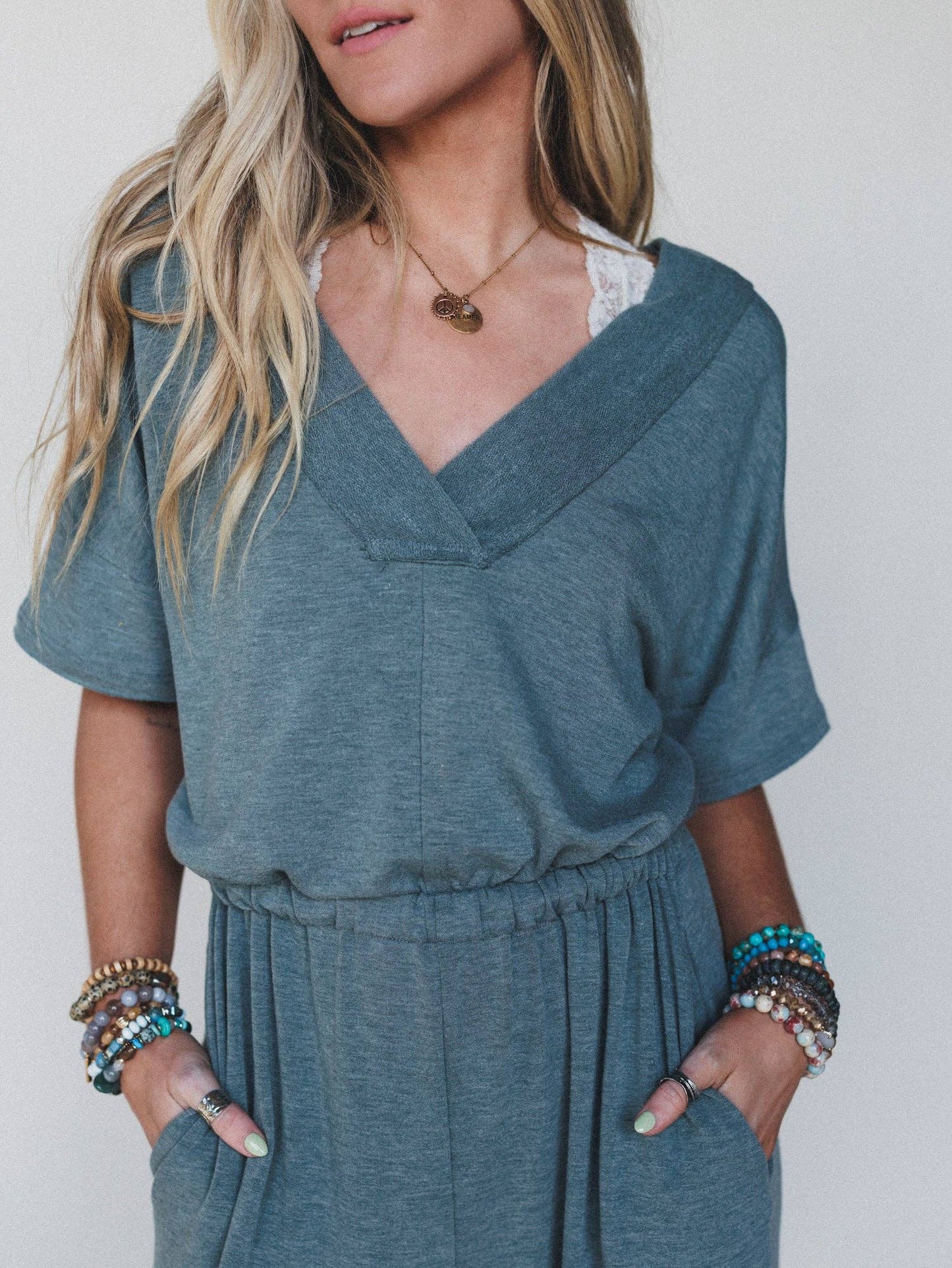 On The Go Jumpsuit - Olive