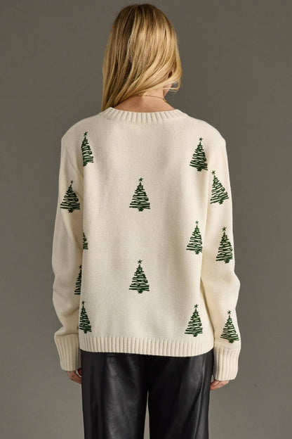 Ivory Tree Sweater