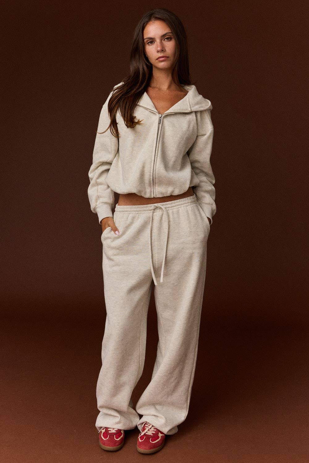 Sadie Relaxed Wide Leg Drawstring Sweatpants