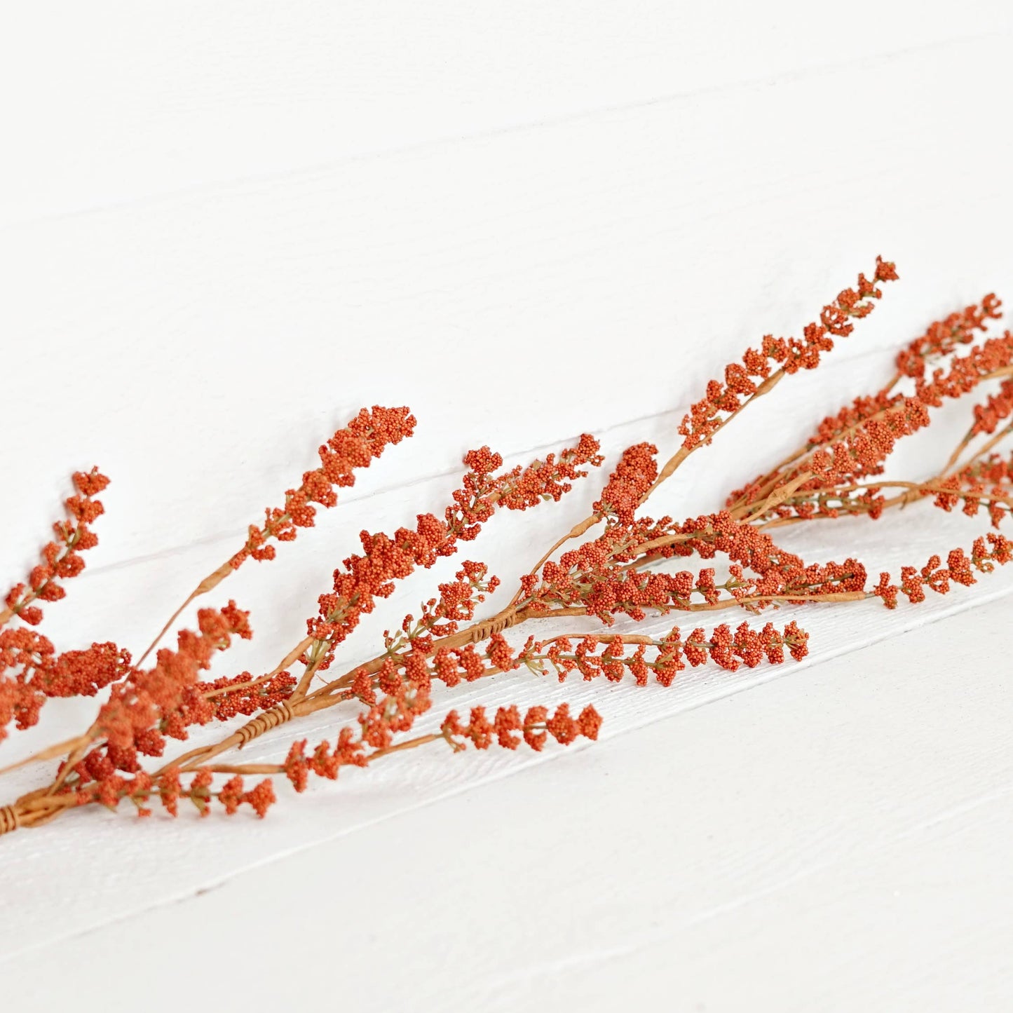 530551- 5ft Garland-Pumpkin Millet Berry Heather