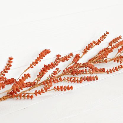 530551- 5ft Garland-Pumpkin Millet Berry Heather