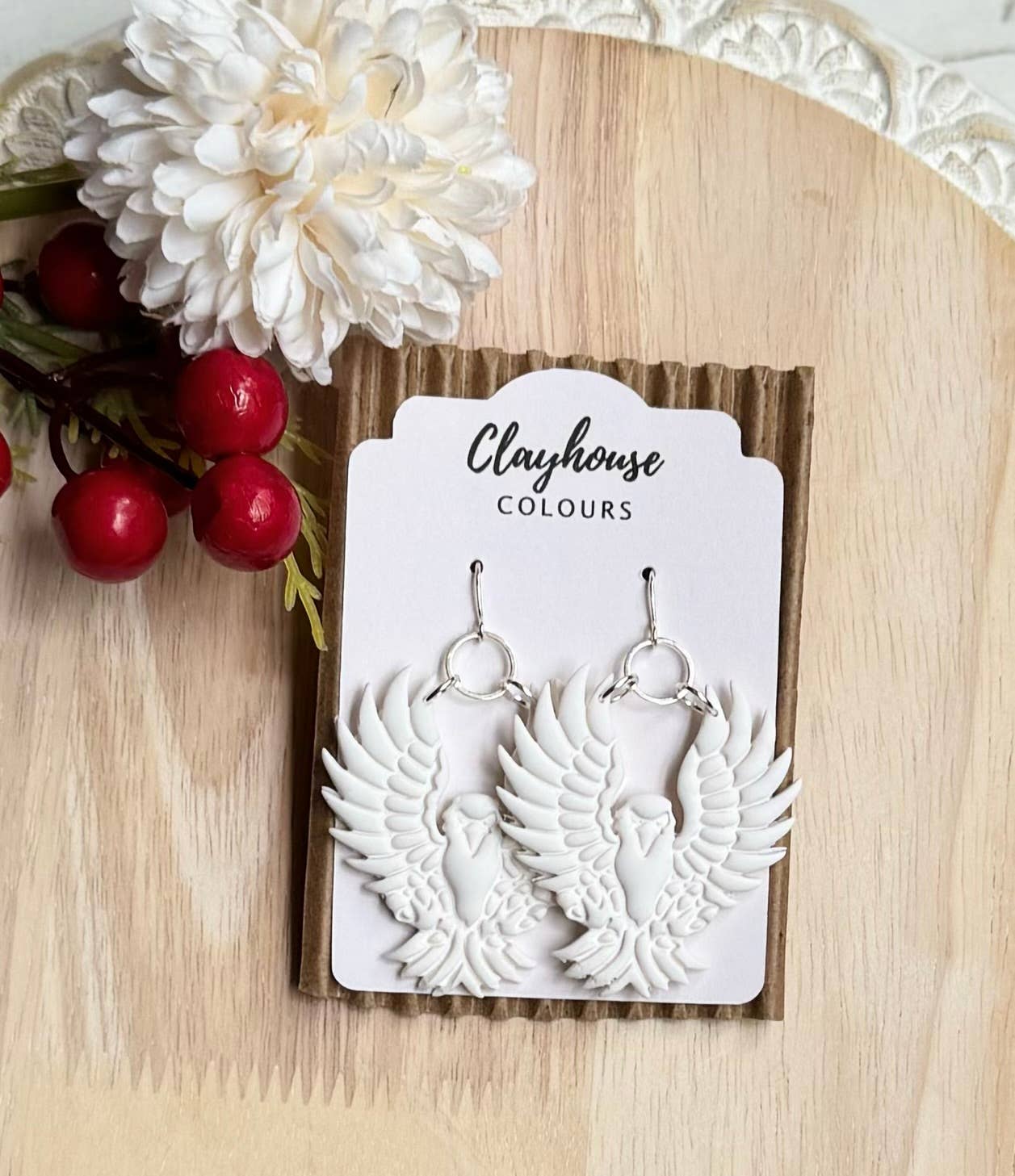 Red, White & Blue Clay Earrings  