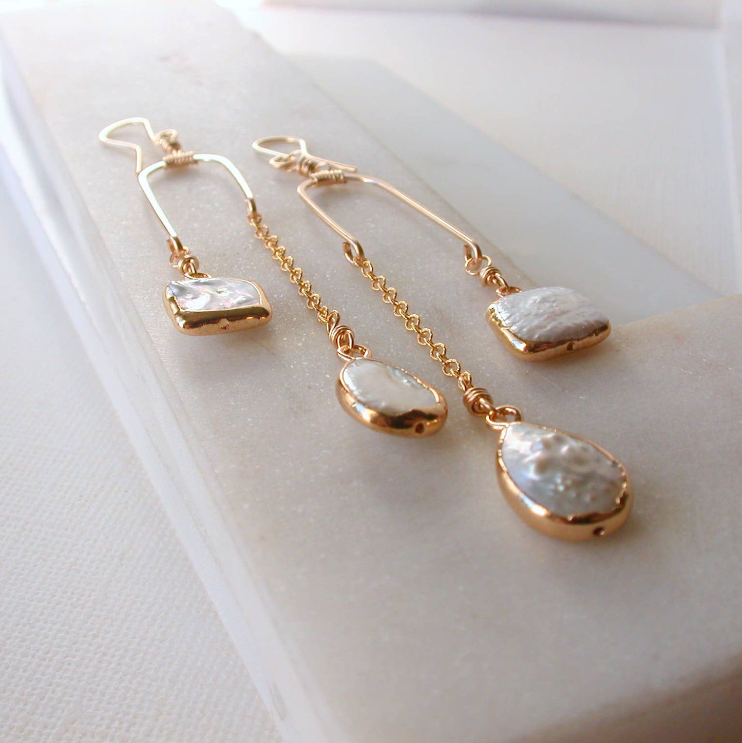 Pearl Balancing Act Earrings.