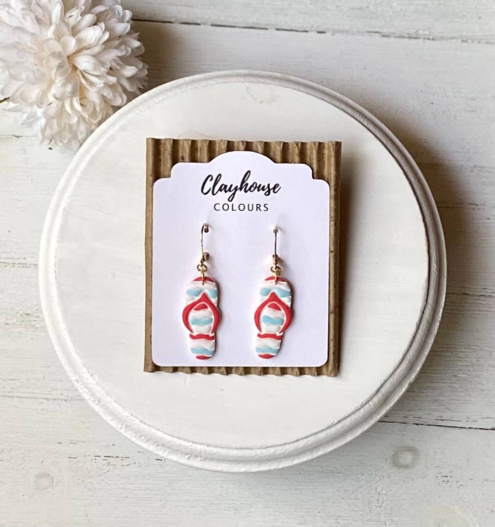 Fourth of July Handmade Earrings | Red White & Blue Earrings
