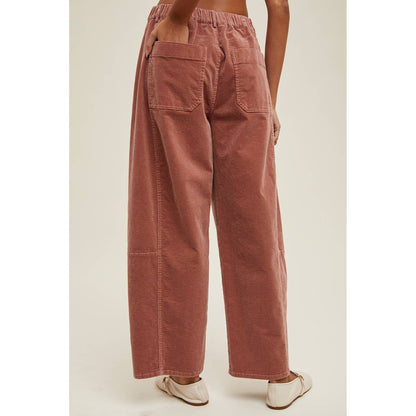 CORDUROY WIDE-LEG PANTS / WL25-11039