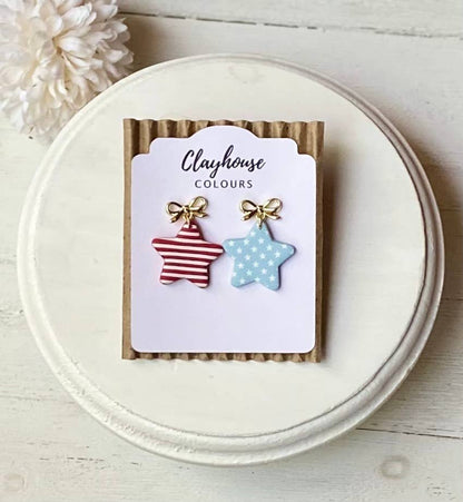 Fourth of July Handmade Earrings | Red White & Blue Earrings
