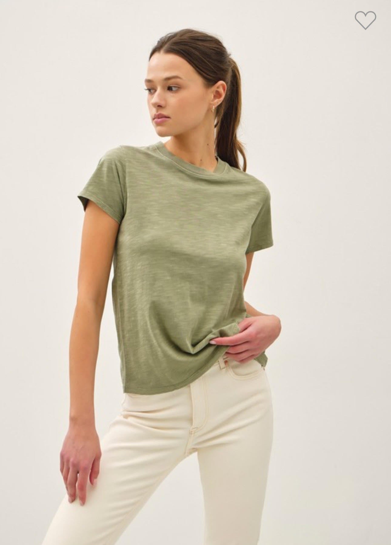 Classic Cut Acid Wash Cotton T-Shirt