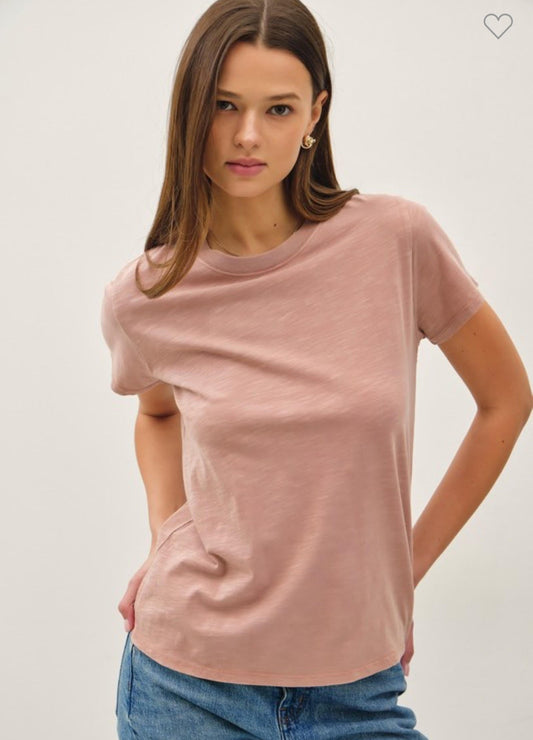Classic Cut Acid Wash Cotton T-Shirt