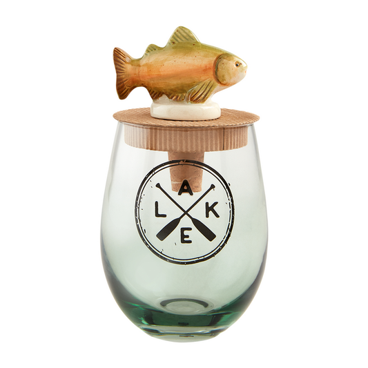 OARS LAKE WINE GLASS SET