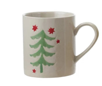 12 oz. Hand-Painted Stoneware Mug