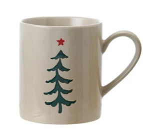 12 oz. Hand-Painted Stoneware Mug